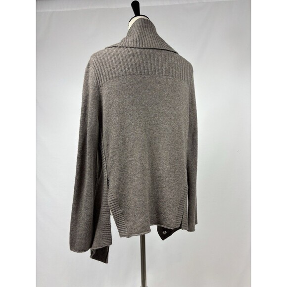 Greylin Anthropologie Cardigan Brown Greige Medium Wool Cashmere Angora Blend - Picture 2 of 11